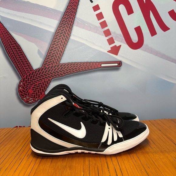 Nike Freek Black White Team Issued Wrestling Shoes (316403-011) Men’s Size 12